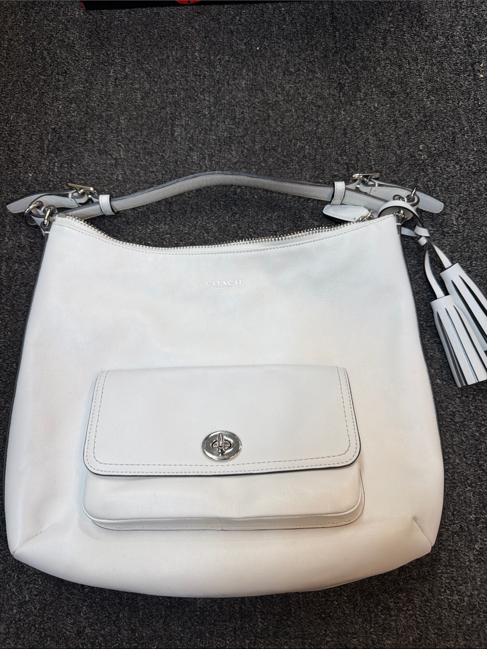 COACH Legacy Courtney White Tote Handbag